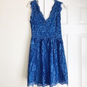 Silk lined Eyelash Lace Dress